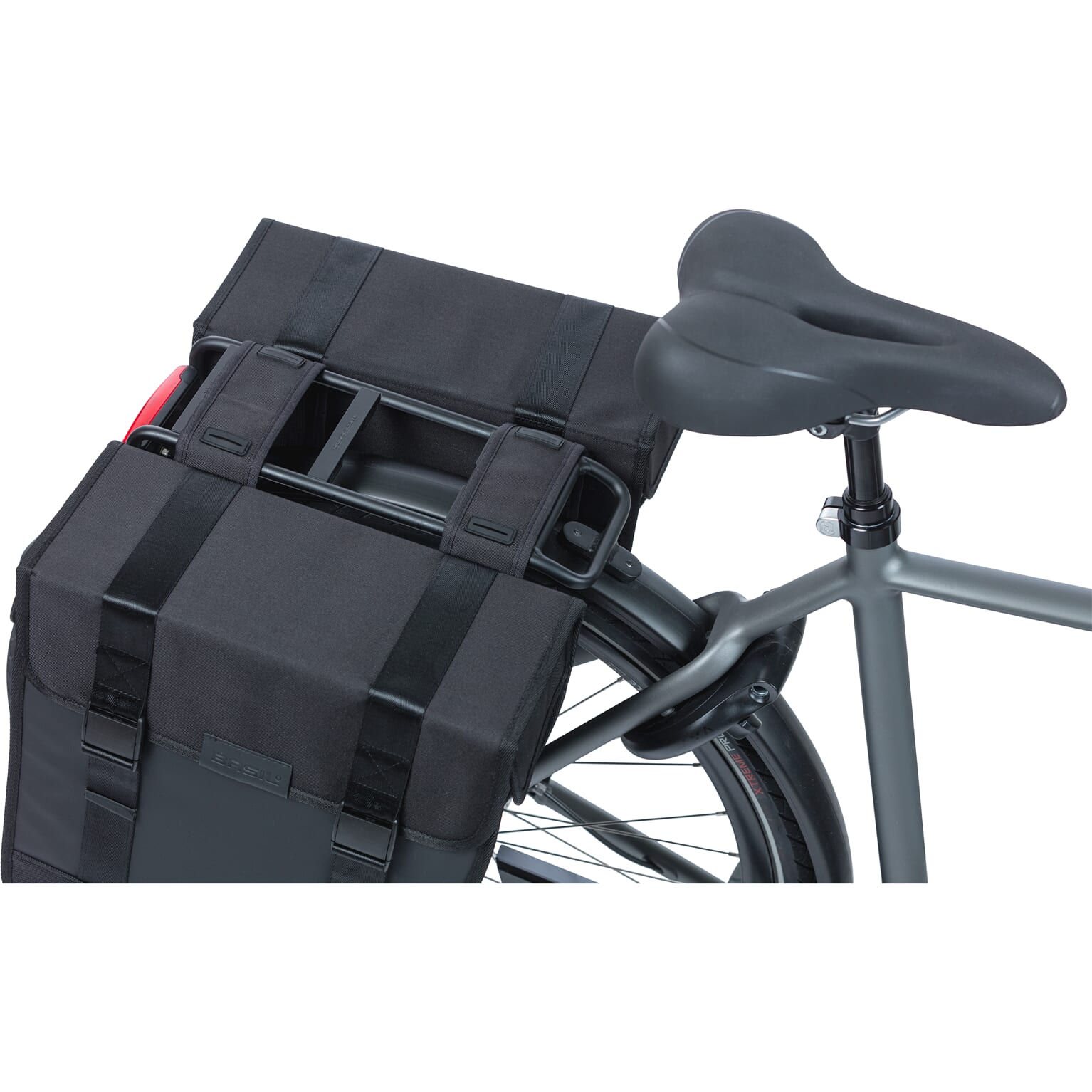 Basil fietstas dubbel Tour Waterproof XL zwart 35L
