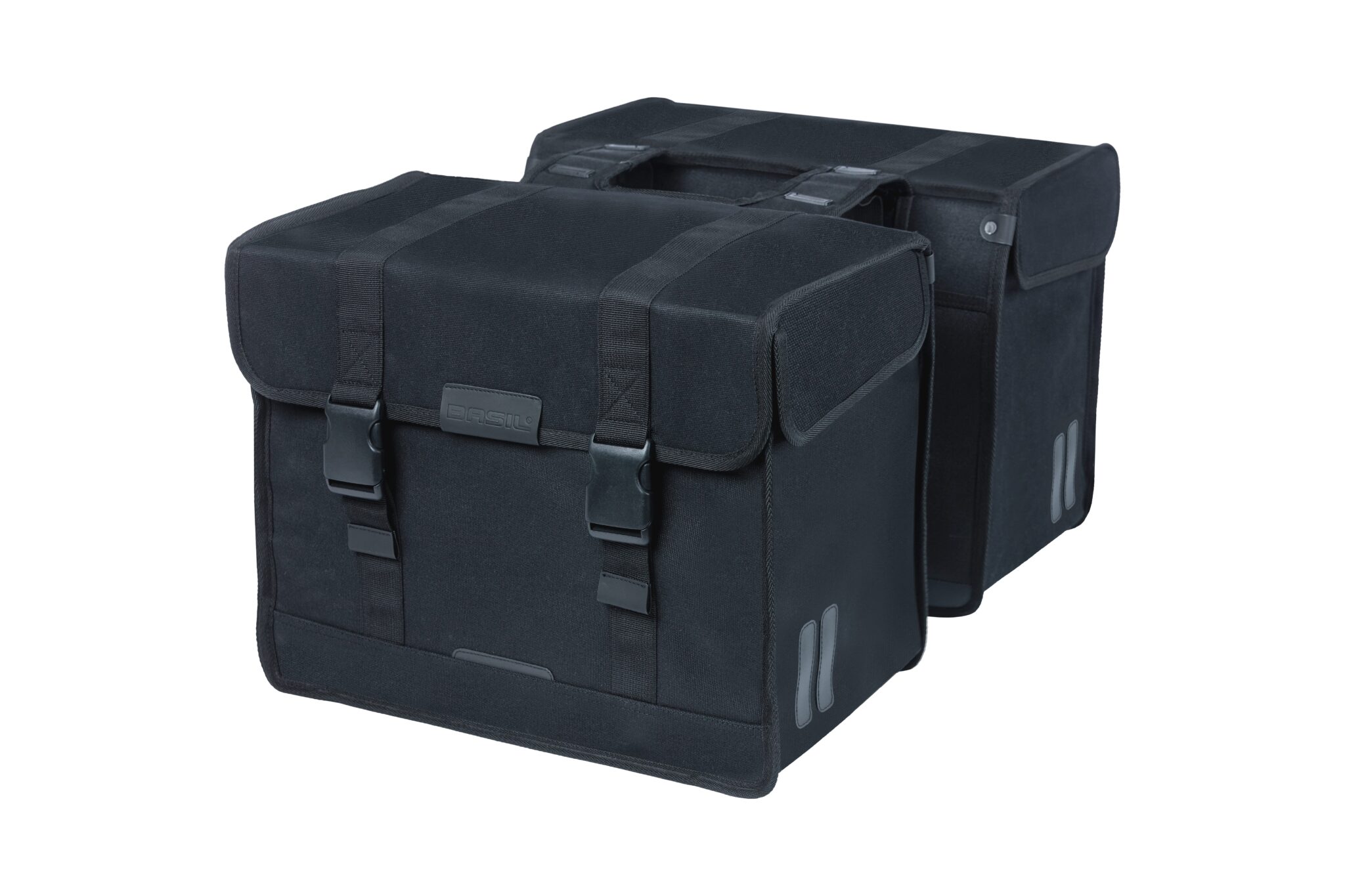 Basil fietstas dubbel Kavan Eco Classic zwart 58L