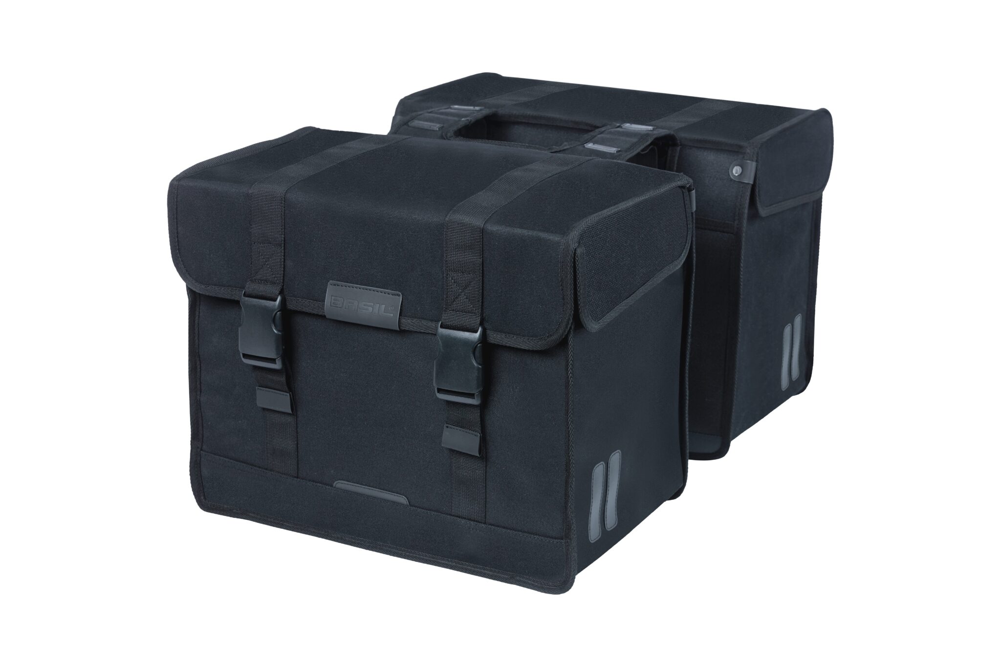 Basil fietstas dubbel Kavan Eco Classic zwart 68L