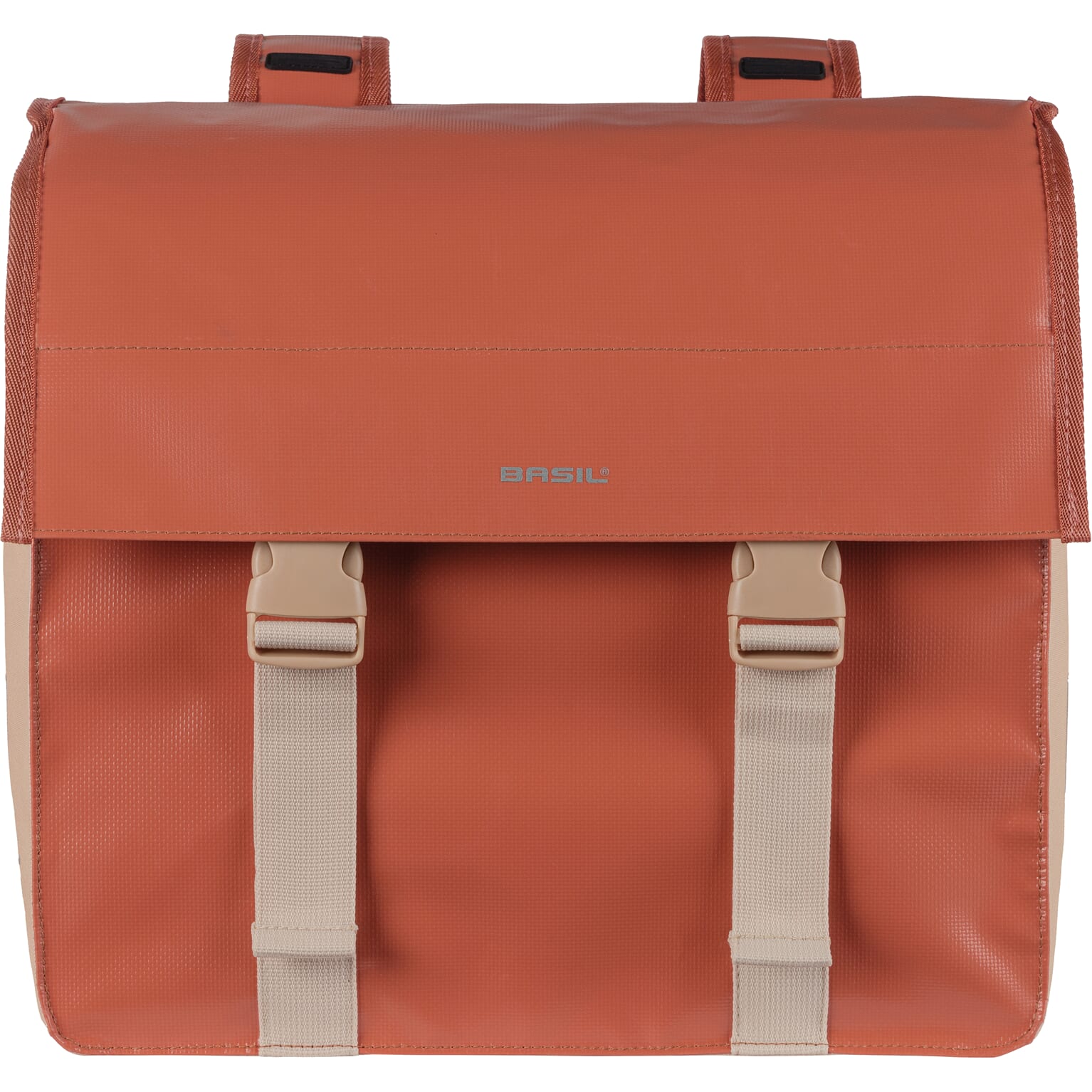 Basil fietstas dubbel Urban load terra rood/rose 48-53L