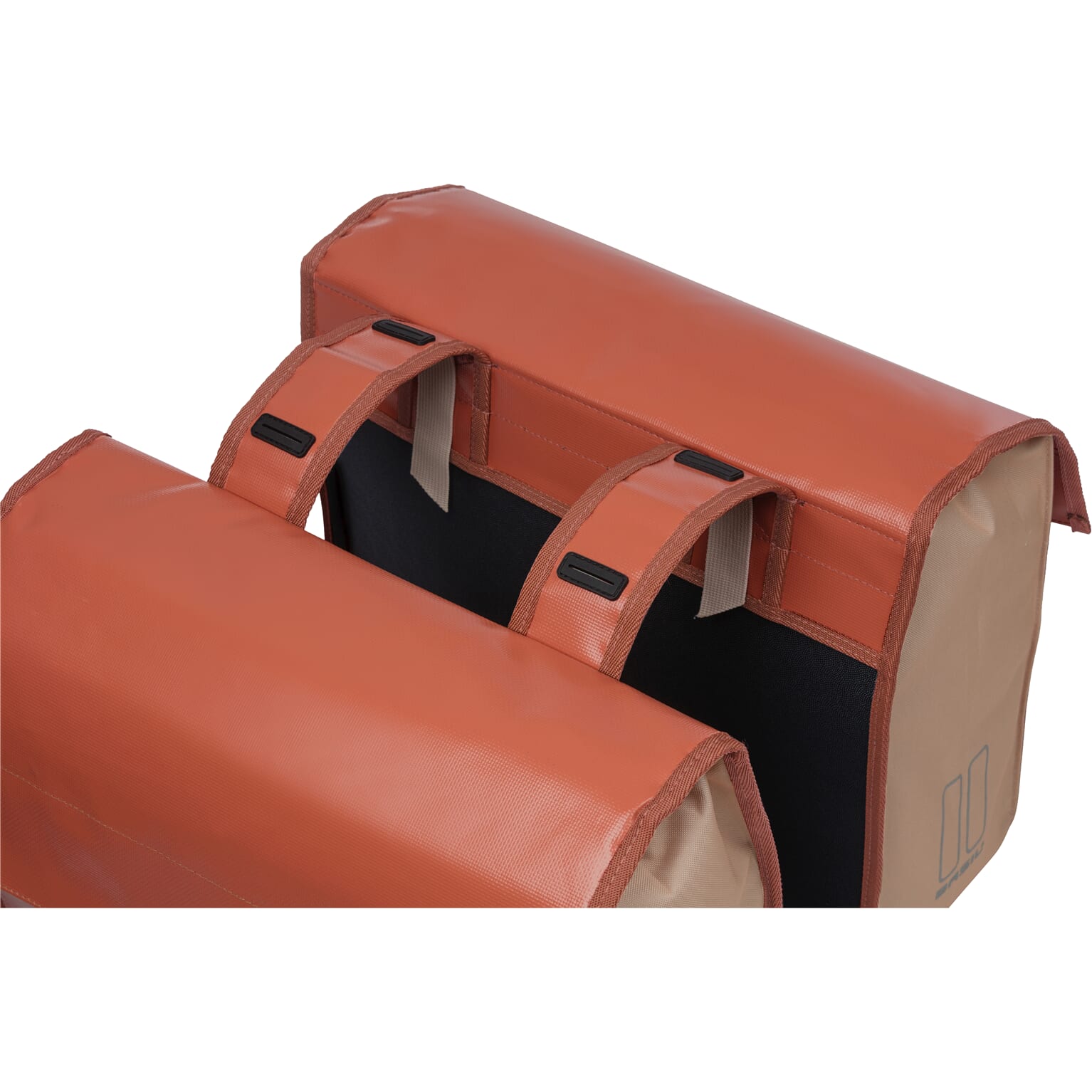 Basil fietstas dubbel Urban load terra rood/rose 48-53L