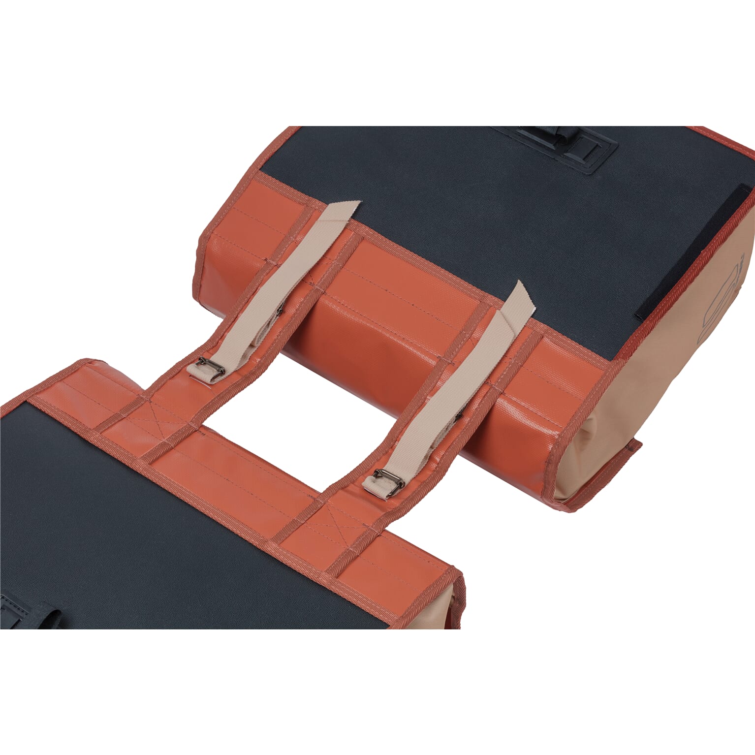 Basil fietstas dubbel Urban load terra rood/rose 48-53L