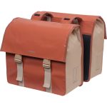 Basil fietstas dubbel Urban load terra rood/rose 48-53L