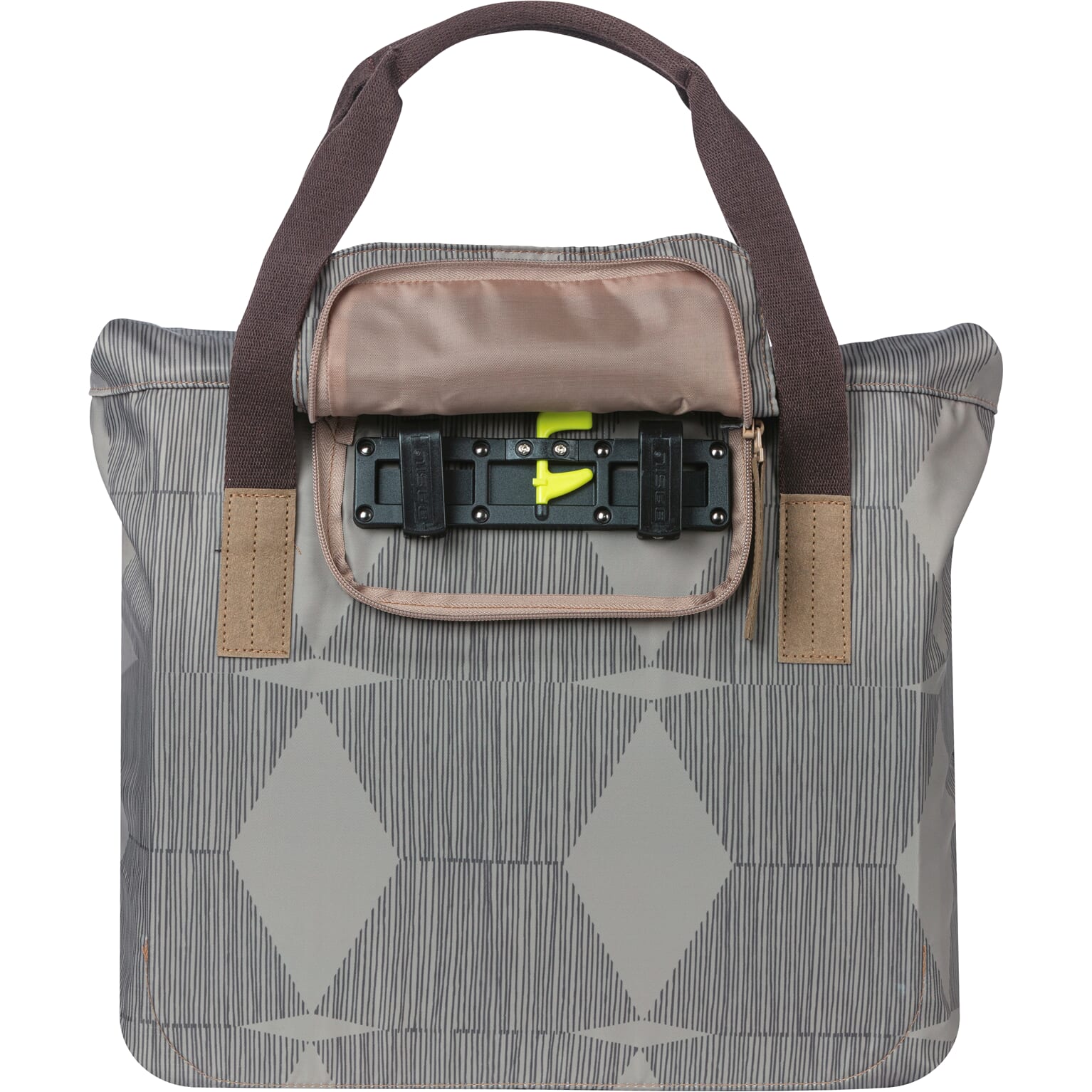 Basil shoppertas Elegance chateau taupe 20-26L