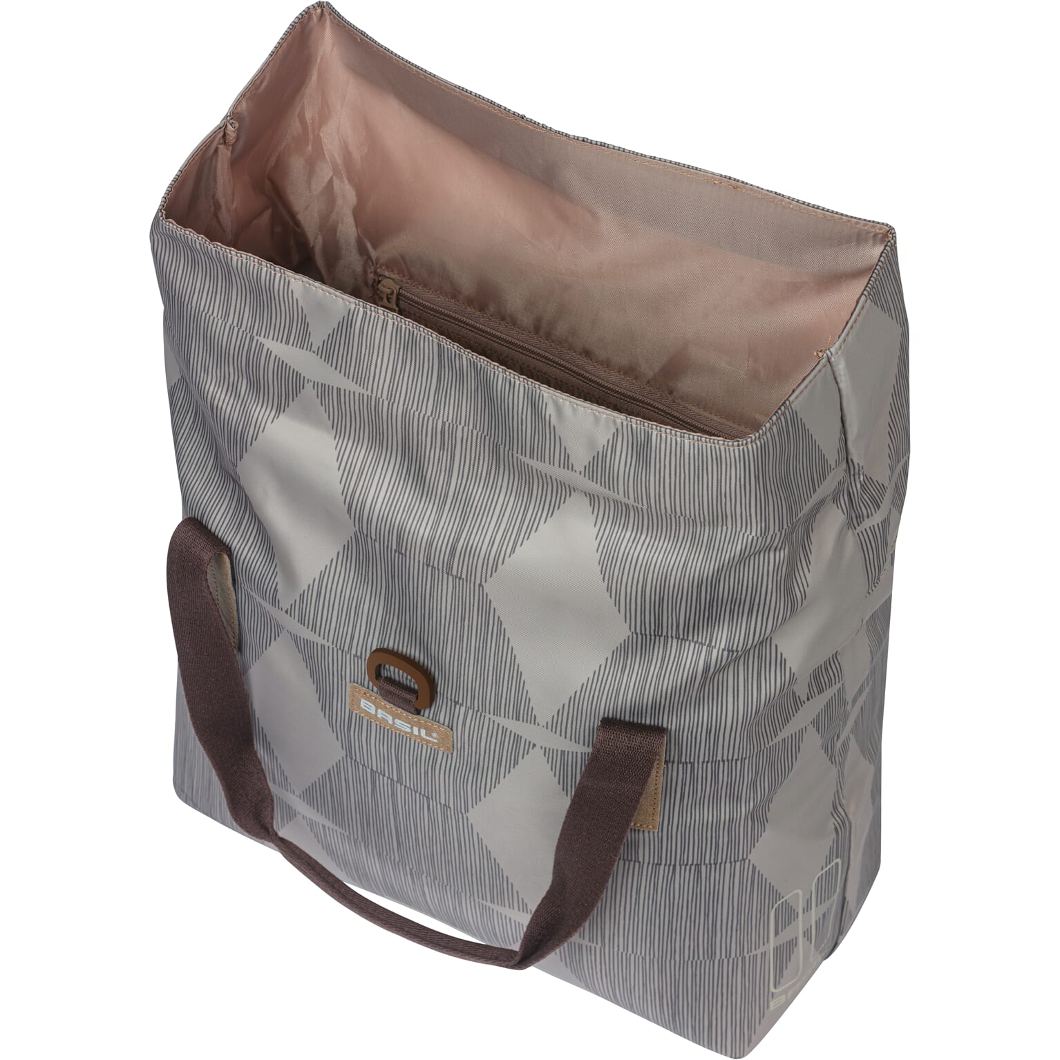 Basil shoppertas Elegance chateau taupe 20-26L