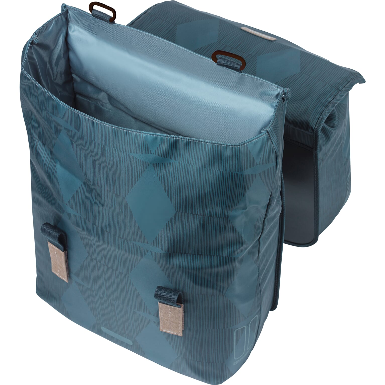 Basil fietstas dubbel Elegance estate blauw 40-49L