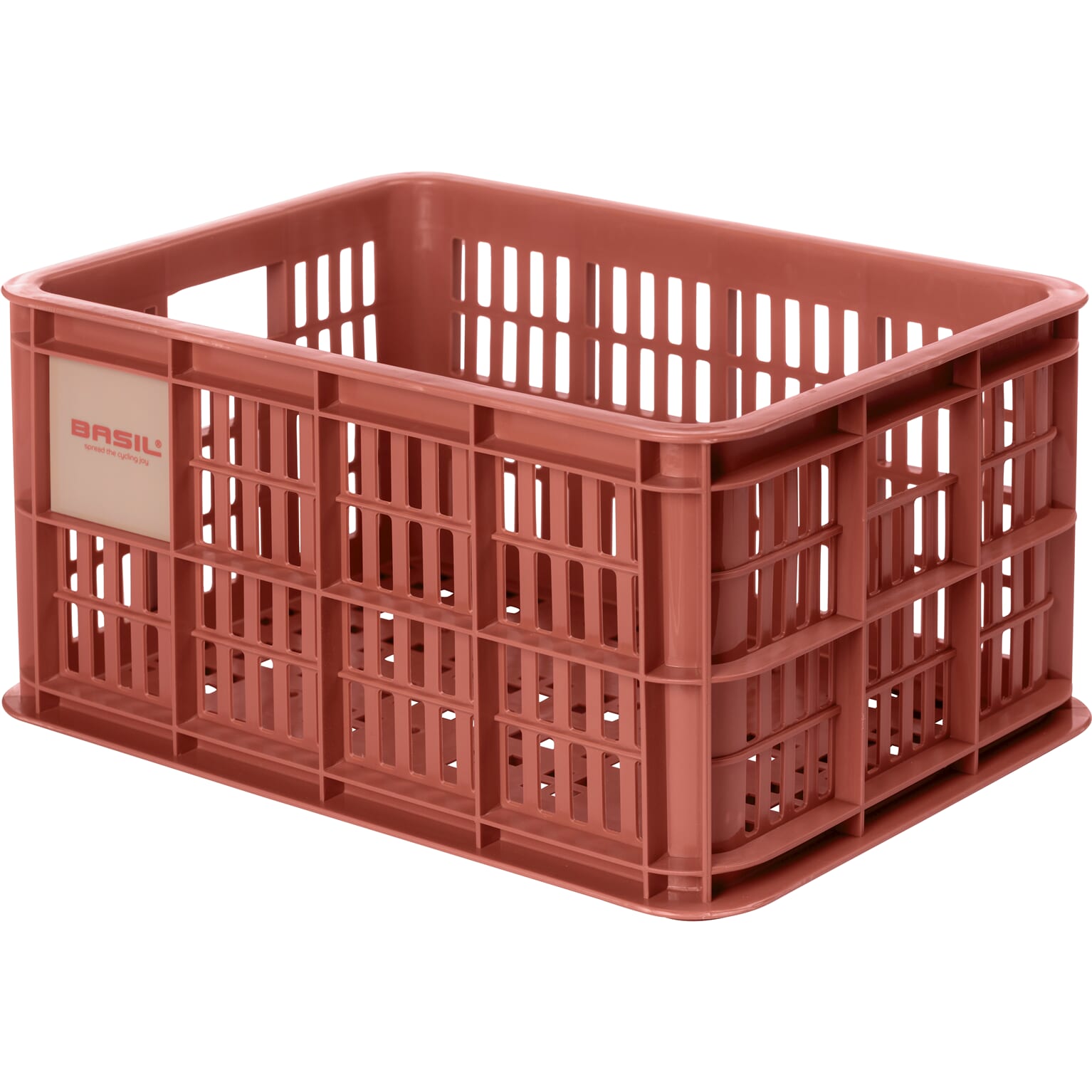 Basil fietskrat S terra rood 17.5L recycled