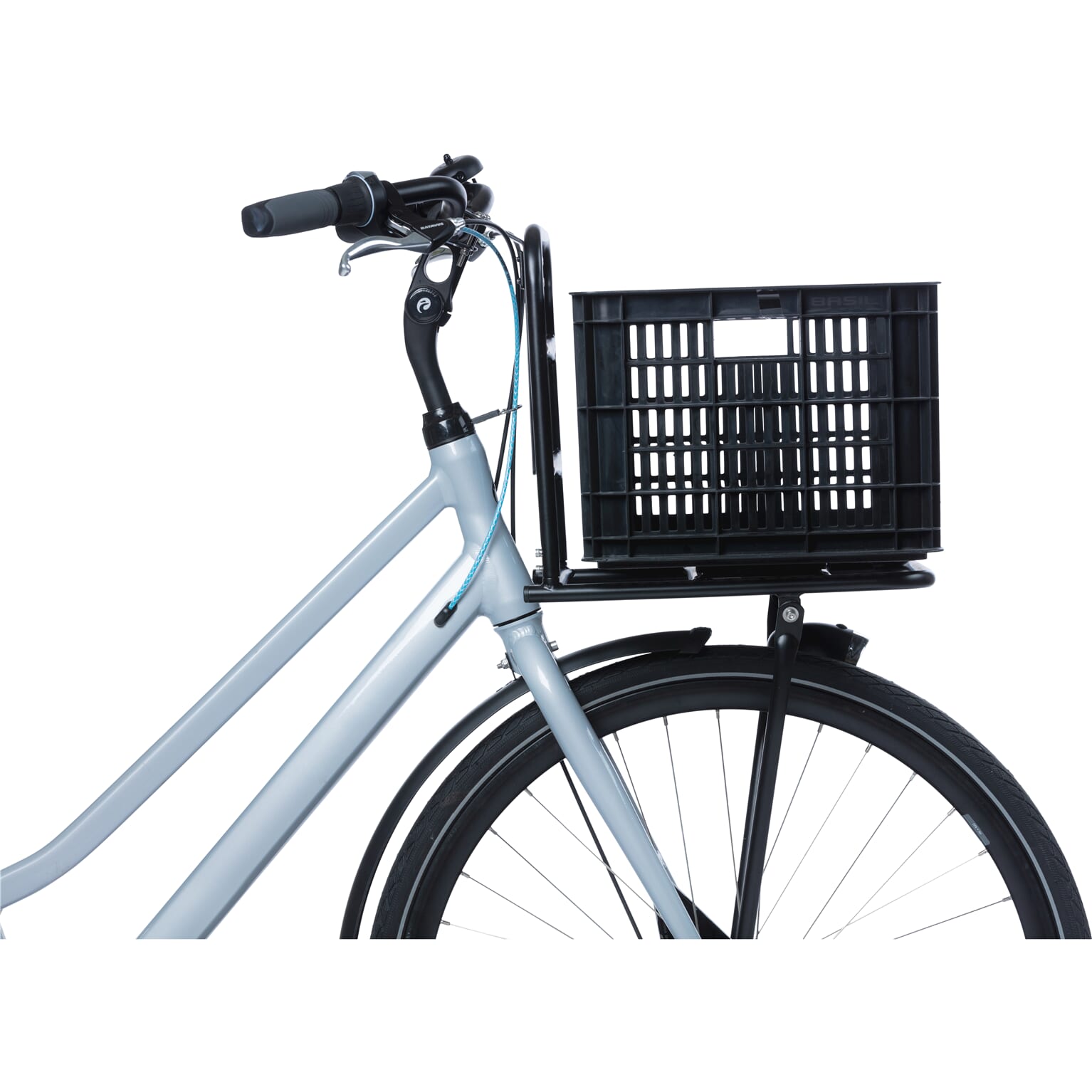 Basil fietskrat M - 29.5L - Recycled - Zwart