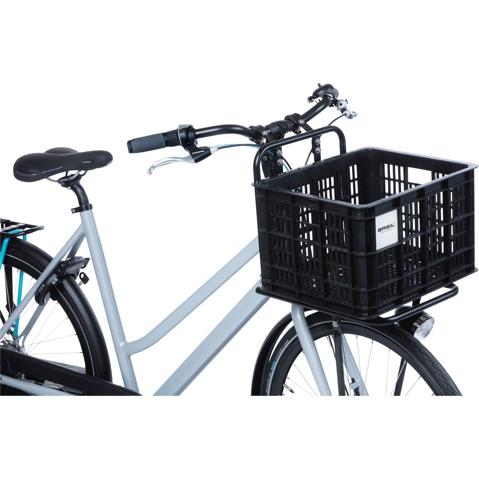 Basil fietskrat M - 29.5L - Recycled - Zwart