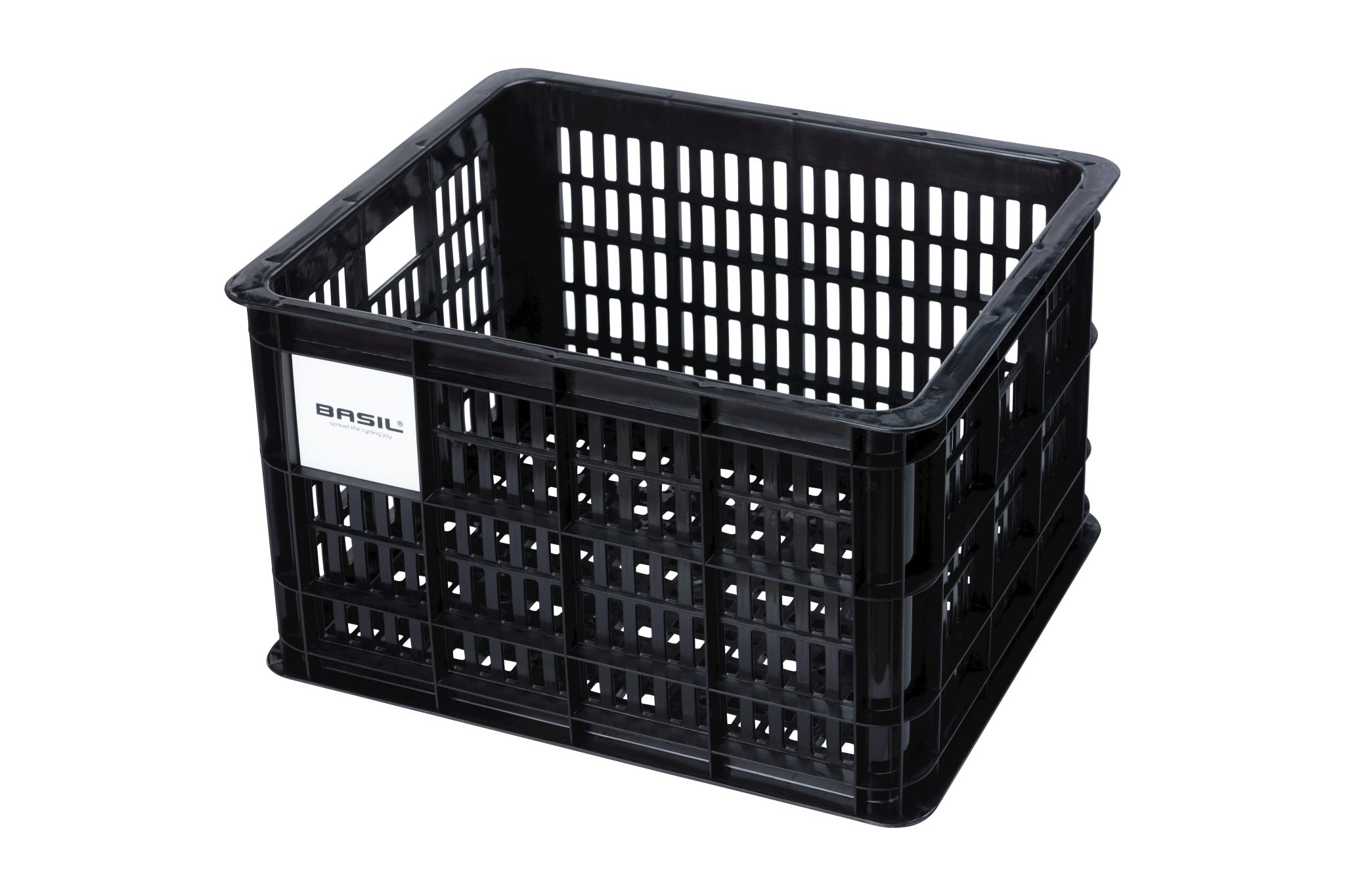 Basil fietskrat M - 29.5L - Recycled - Zwart
