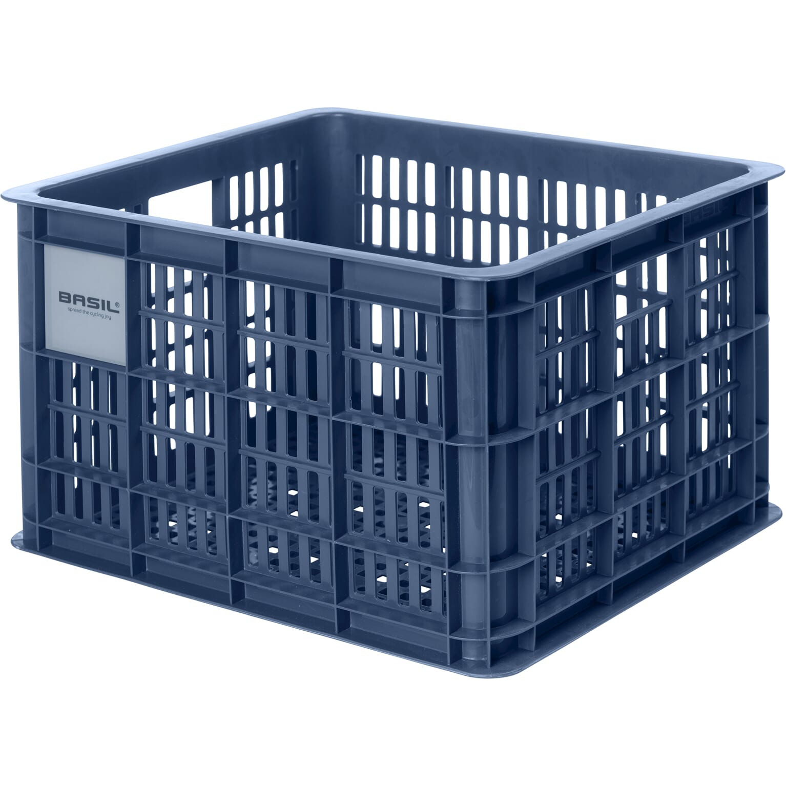 Basil fietskrat M blauw 29.5L recycled