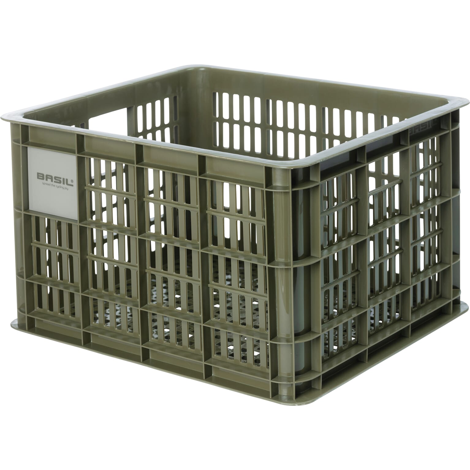 Basil fietskrat M moss groen 29.5L recycled