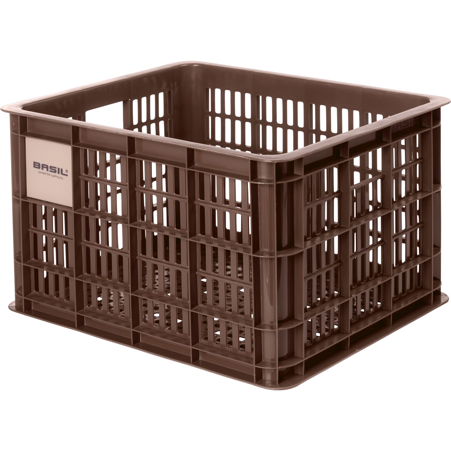 Basil fietskrat M bruin 29.5L recycled