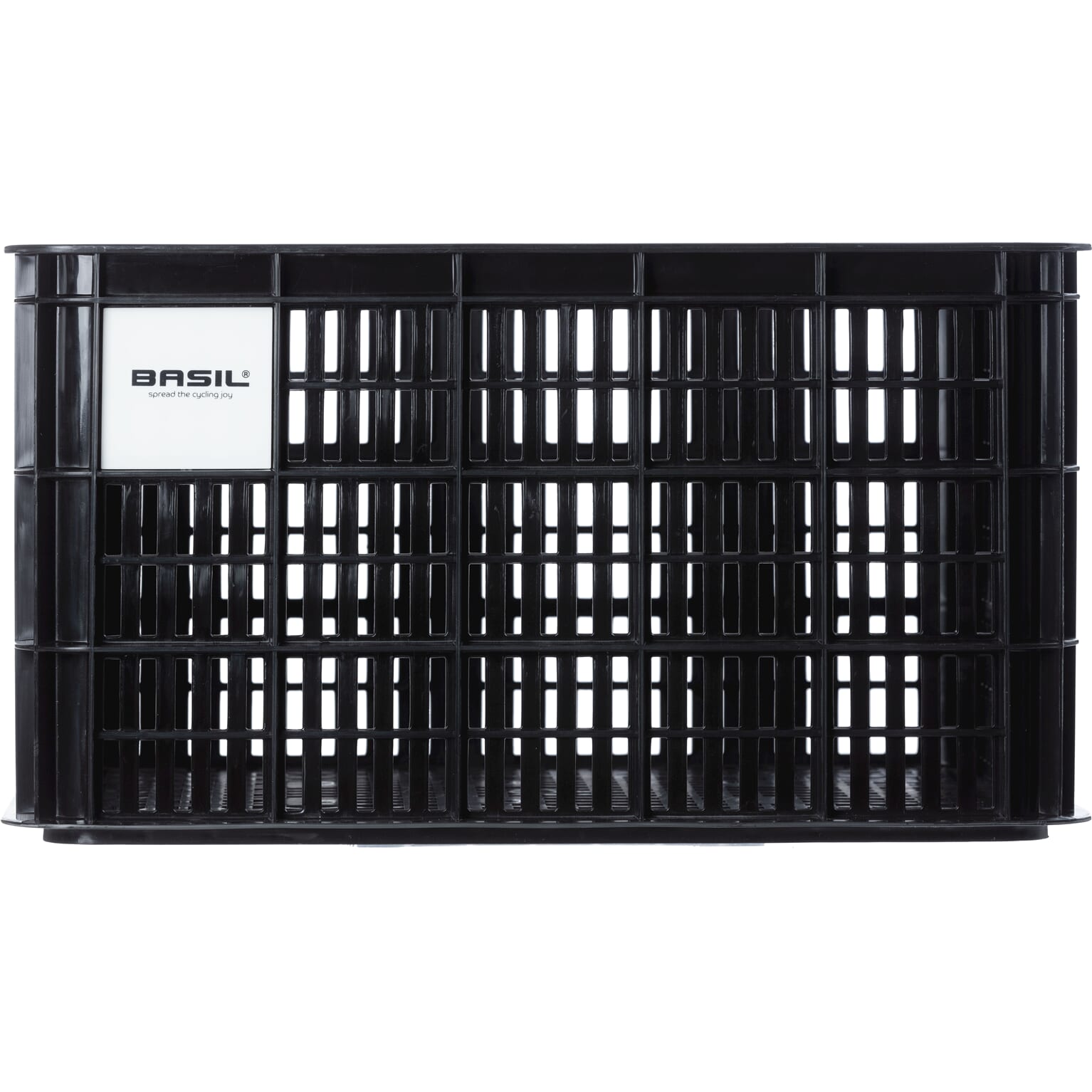 Basil fietskrat L - Zwart - 40L recycled