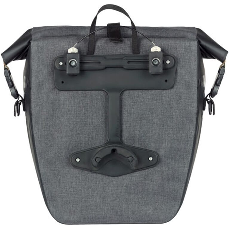 Basil fietstas enkel Navigator Storm MIK Side L zwart 25-31