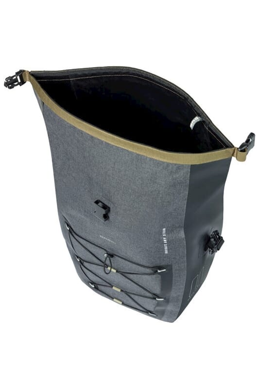 Basil fietstas enkel Navigator Storm MIK Side L zwart 25-31