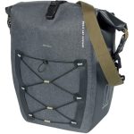 Basil fietstas enkel Navigator Storm MIK Side L zwart 25-31