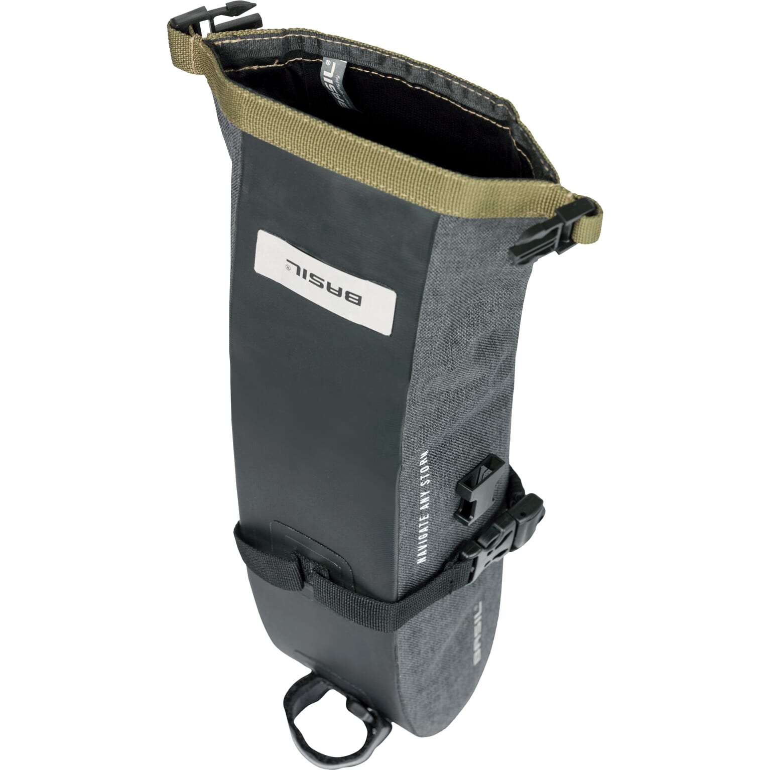 Basil zadeltas Navigator Storm M zwart 1,5L