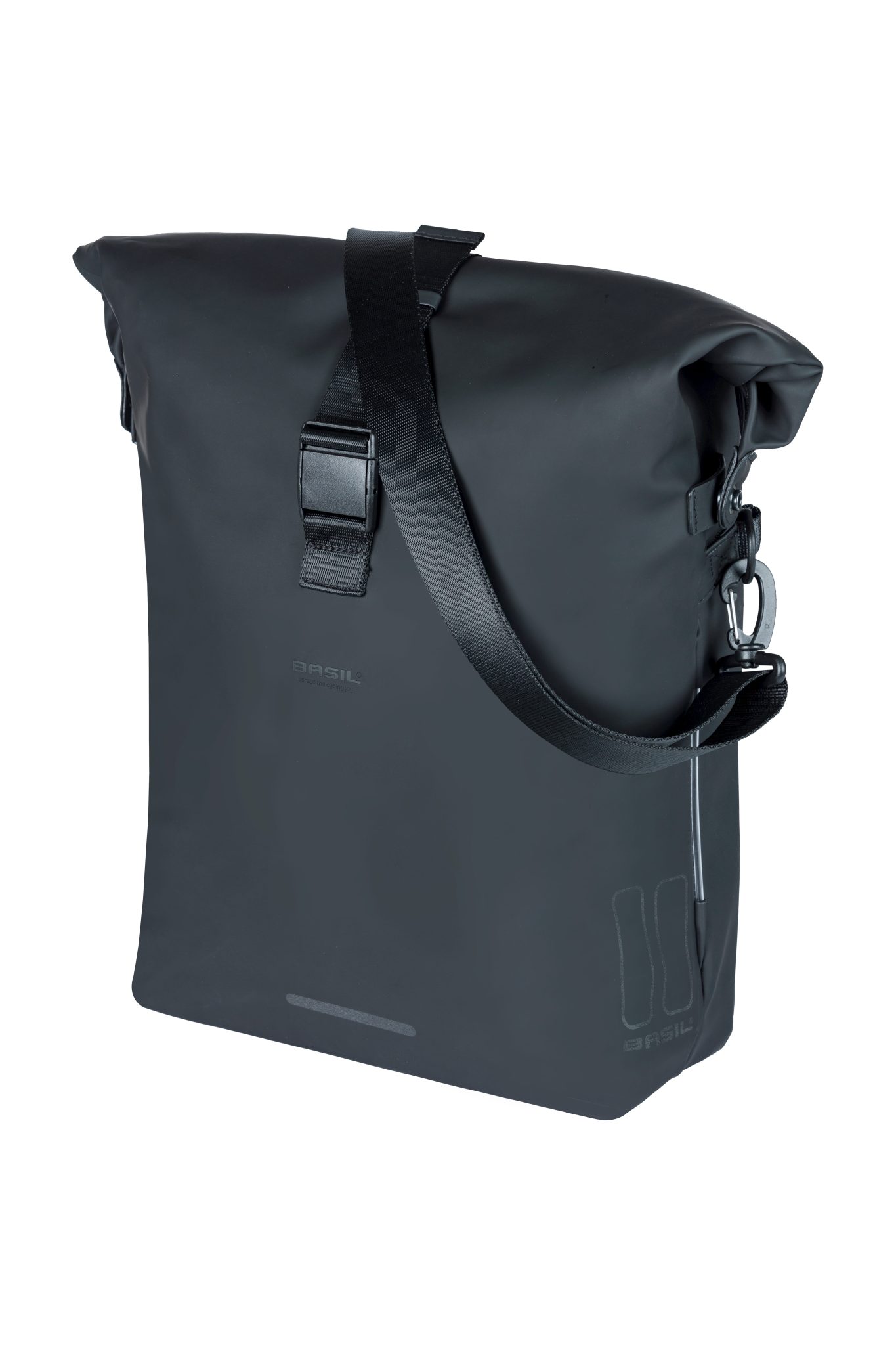 Basil schoudertas SoHo MIK Side night zwart 17L