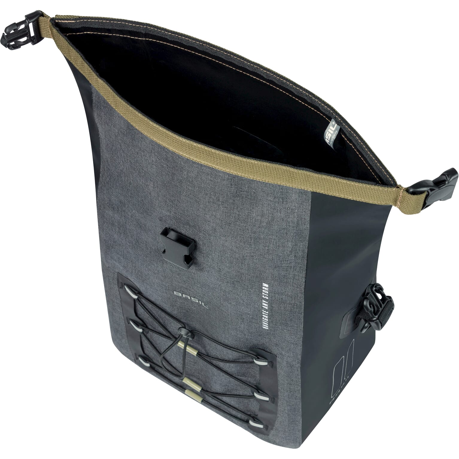 Basil fietstas enkel Navigator Storm M zwart 12-15L