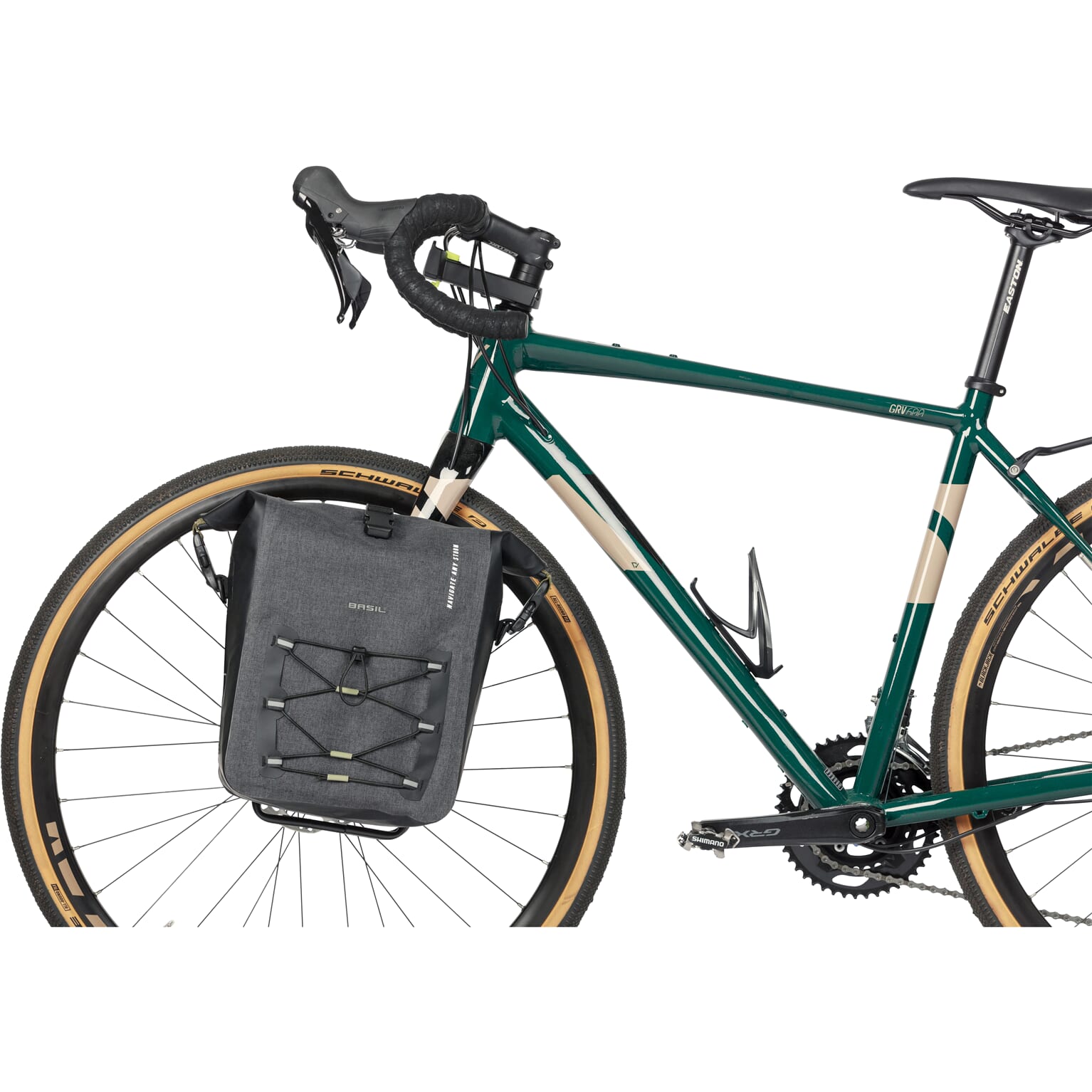 Basil fietstas enkel Navigator Storm M zwart 12-15L
