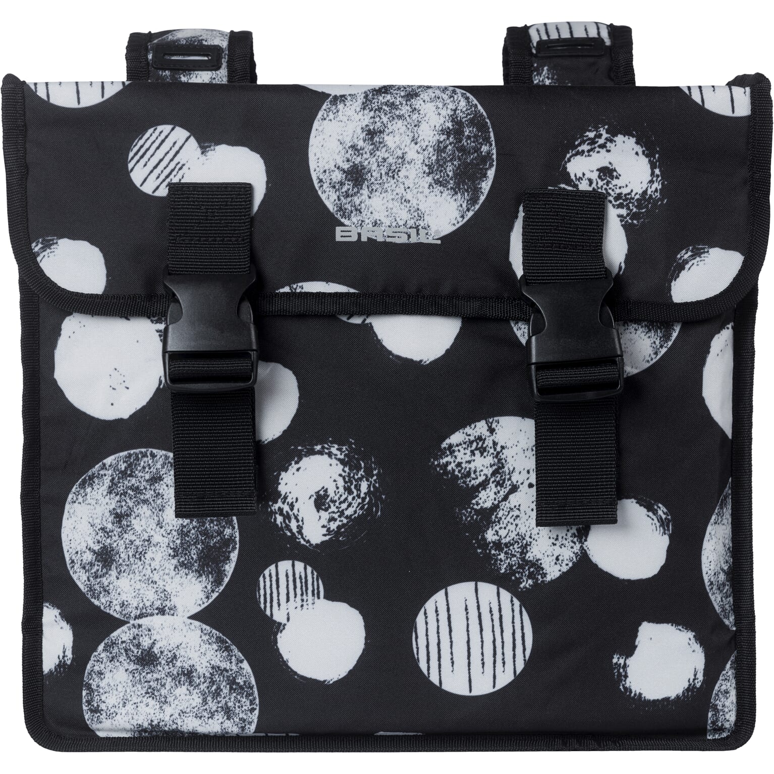 Basil fietstas dubbel Mara XL Sphere zwart/grijs 35L