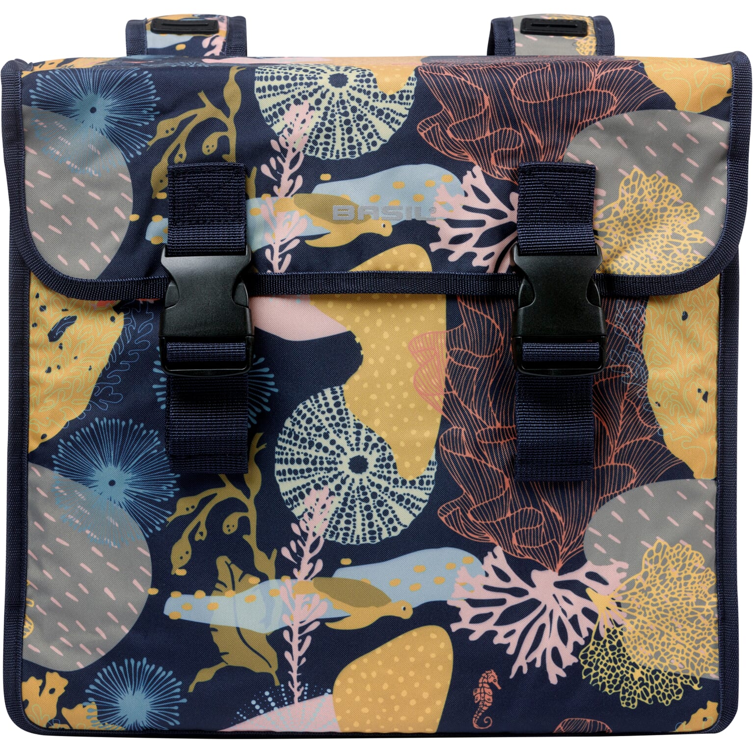 Basil fietstas dubbel Mara XL Reef night blauw 35L