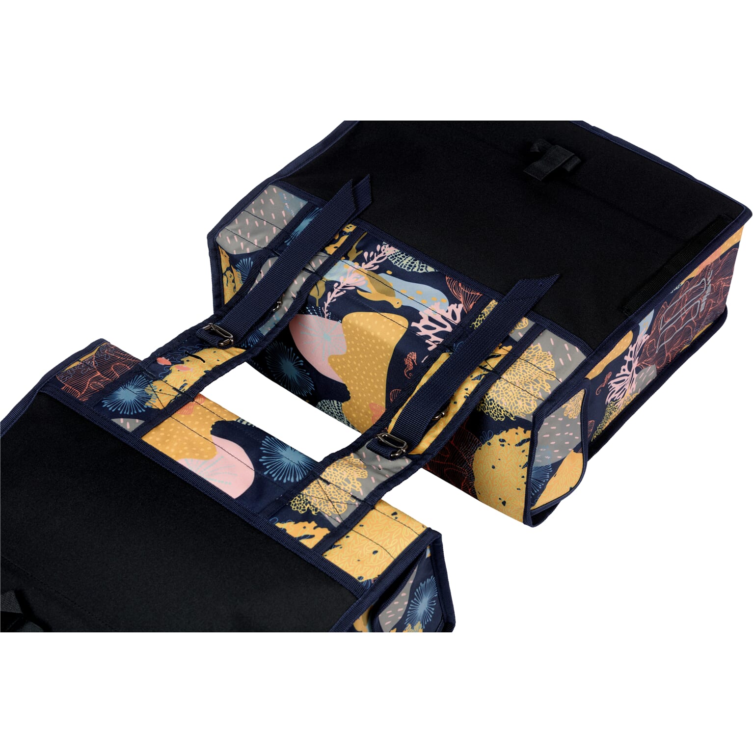 Basil fietstas dubbel Mara XL Reef night blauw 35L