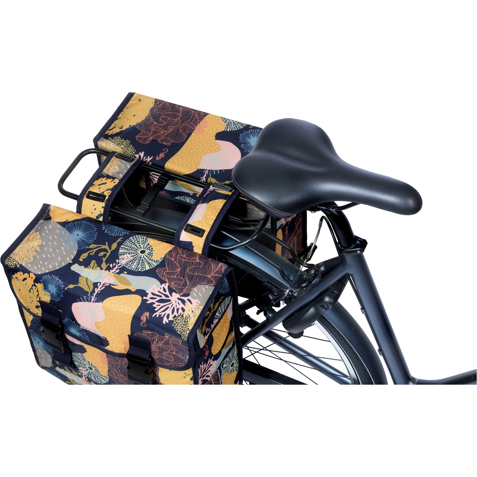 Basil fietstas dubbel Mara XL Reef night blauw 35L