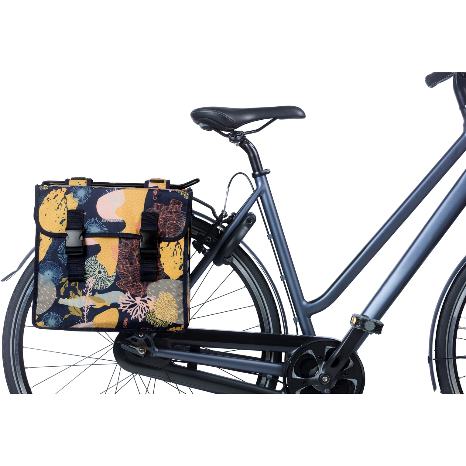 Basil fietstas dubbel Mara XL Reef night blauw 35L