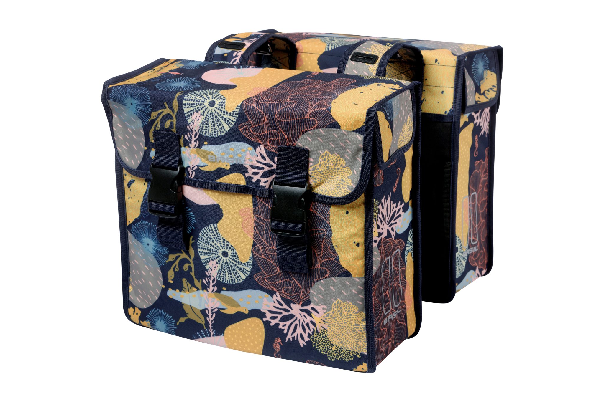 Basil fietstas dubbel Mara XL Reef night blauw 35L