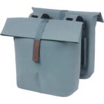 Basil fietstas dubbel City graphite blauw 28-32L