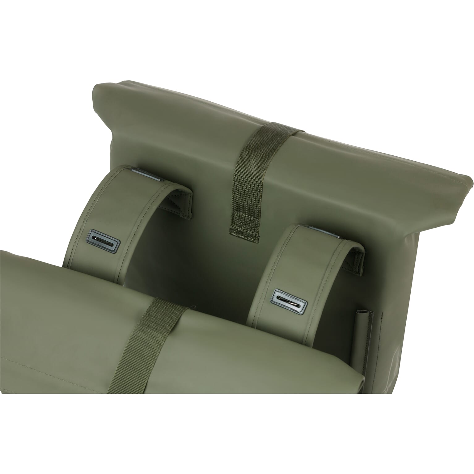 Basil fietstas dubbel City moss groen  28-32L