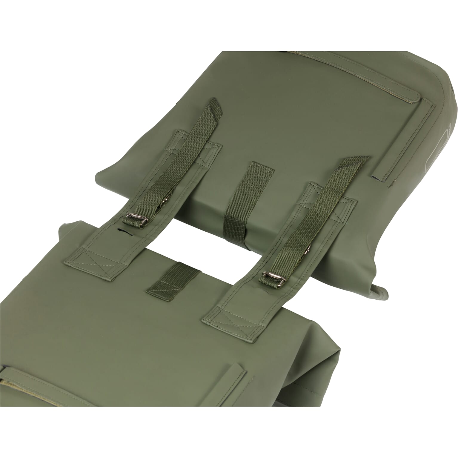 Basil fietstas dubbel City moss groen  28-32L