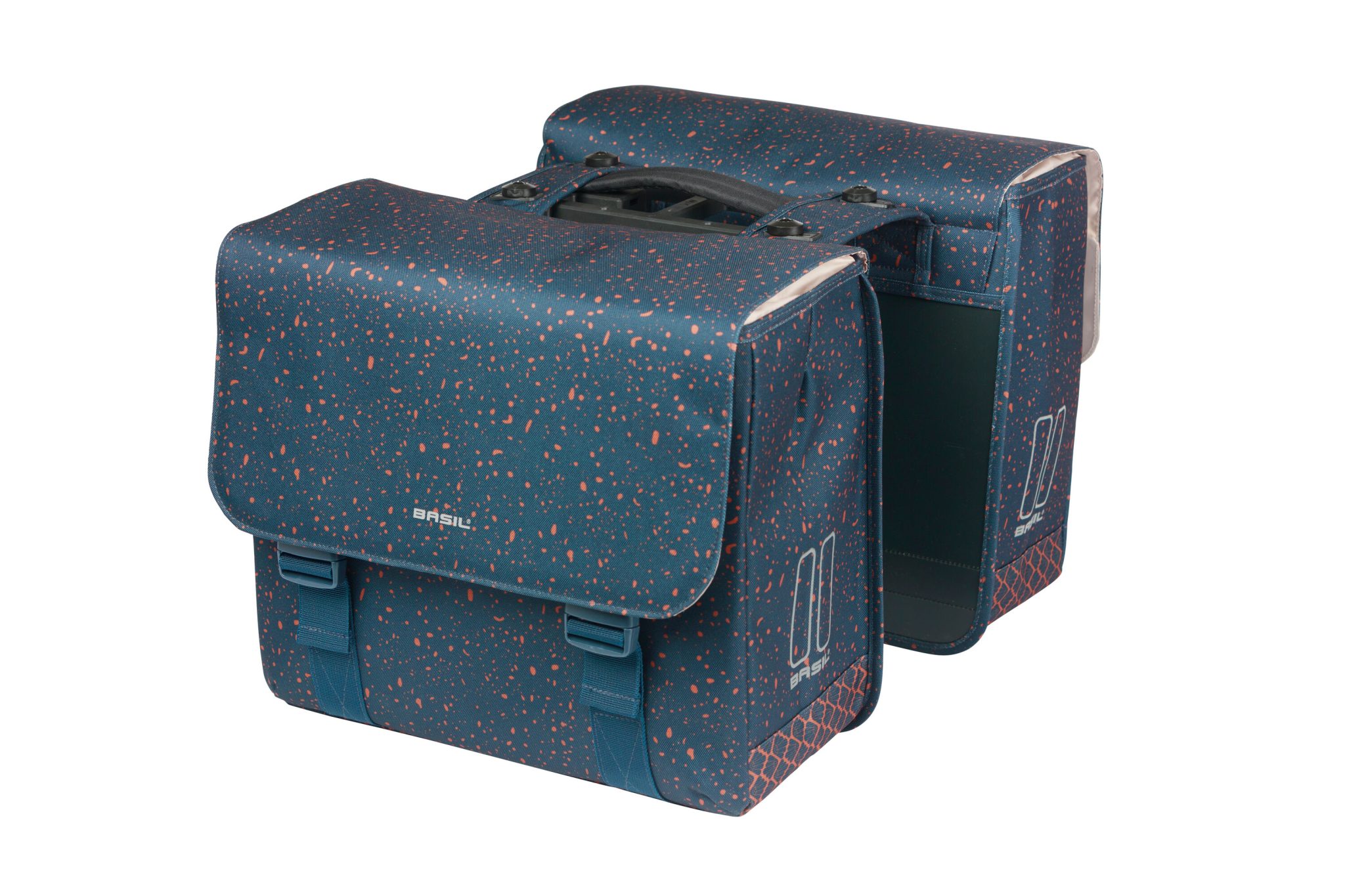 Basil fietstas dubbel Flair navy MIK 35L