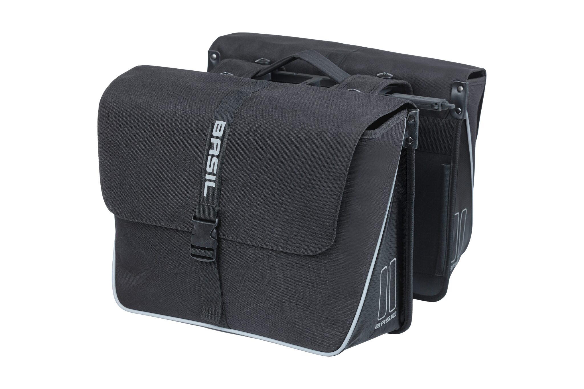 Basil fietstas dubbel Forte zwart MIK 35L