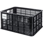 Basil fietskrat L – MIK zwart 40L recycled