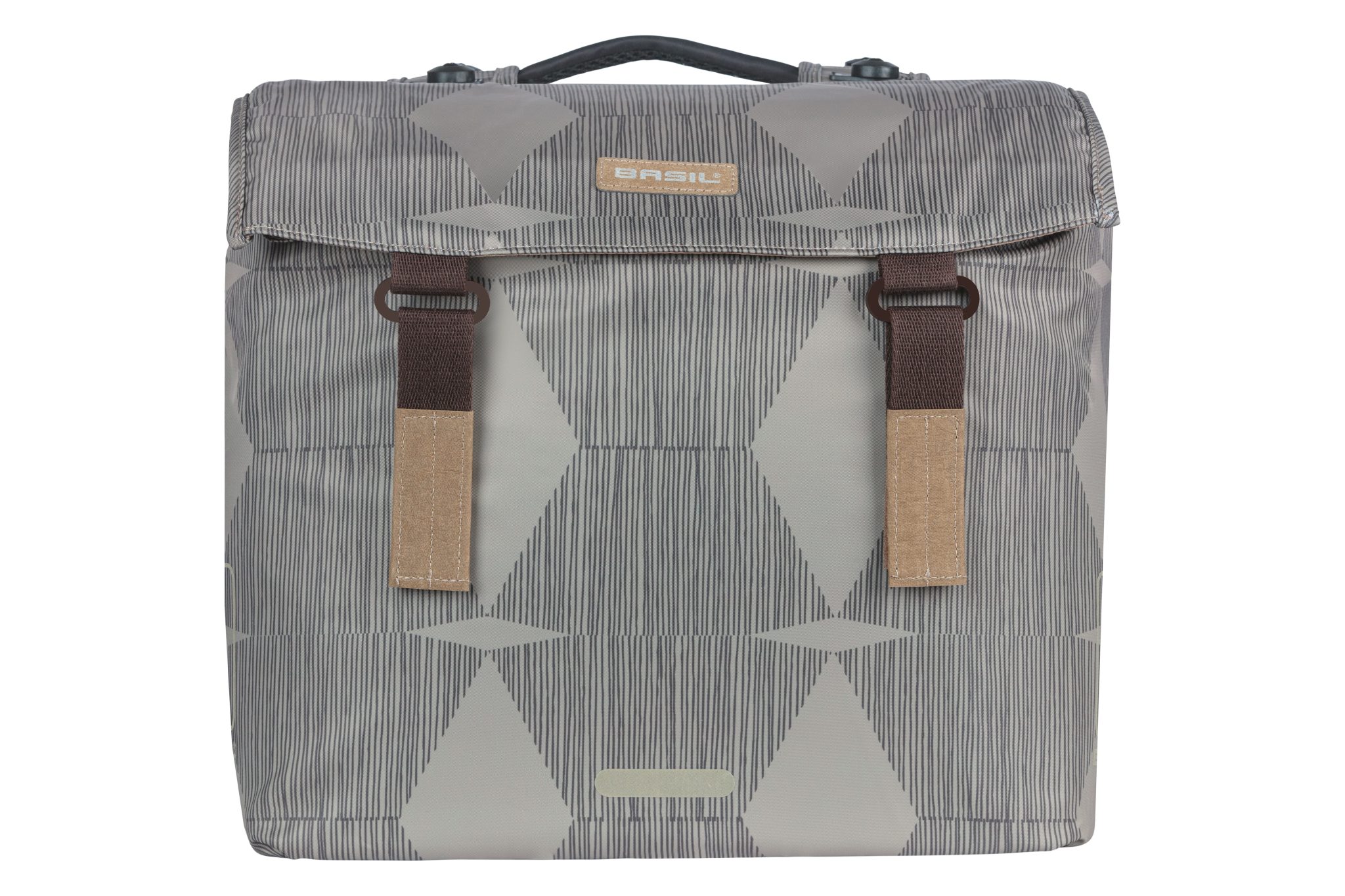 Basil fietstas dubbel Elegance chateau taupe MIK 40-49L