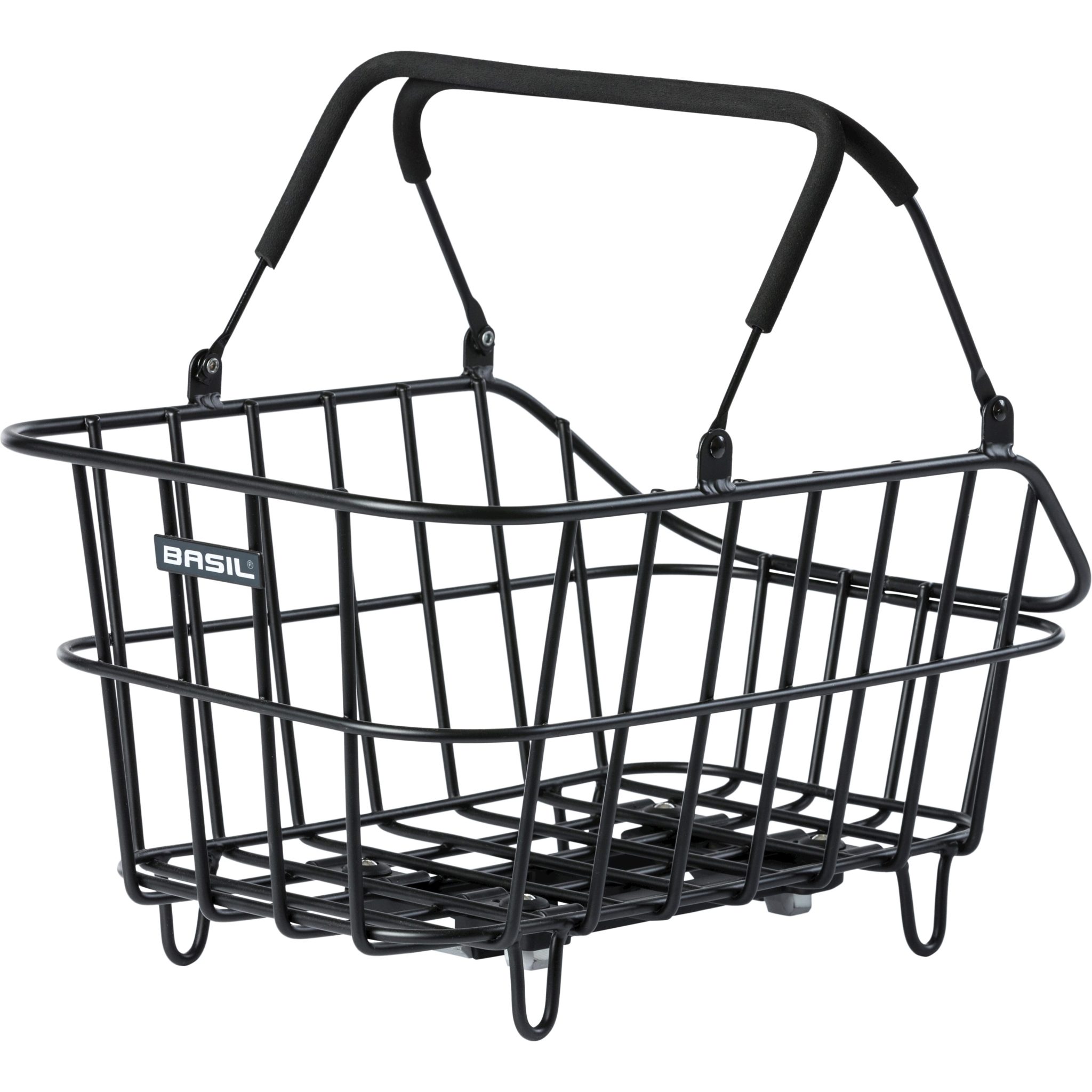 Basil mand Cento Alu MIK 21L mat zwart 34x46x25,5cm