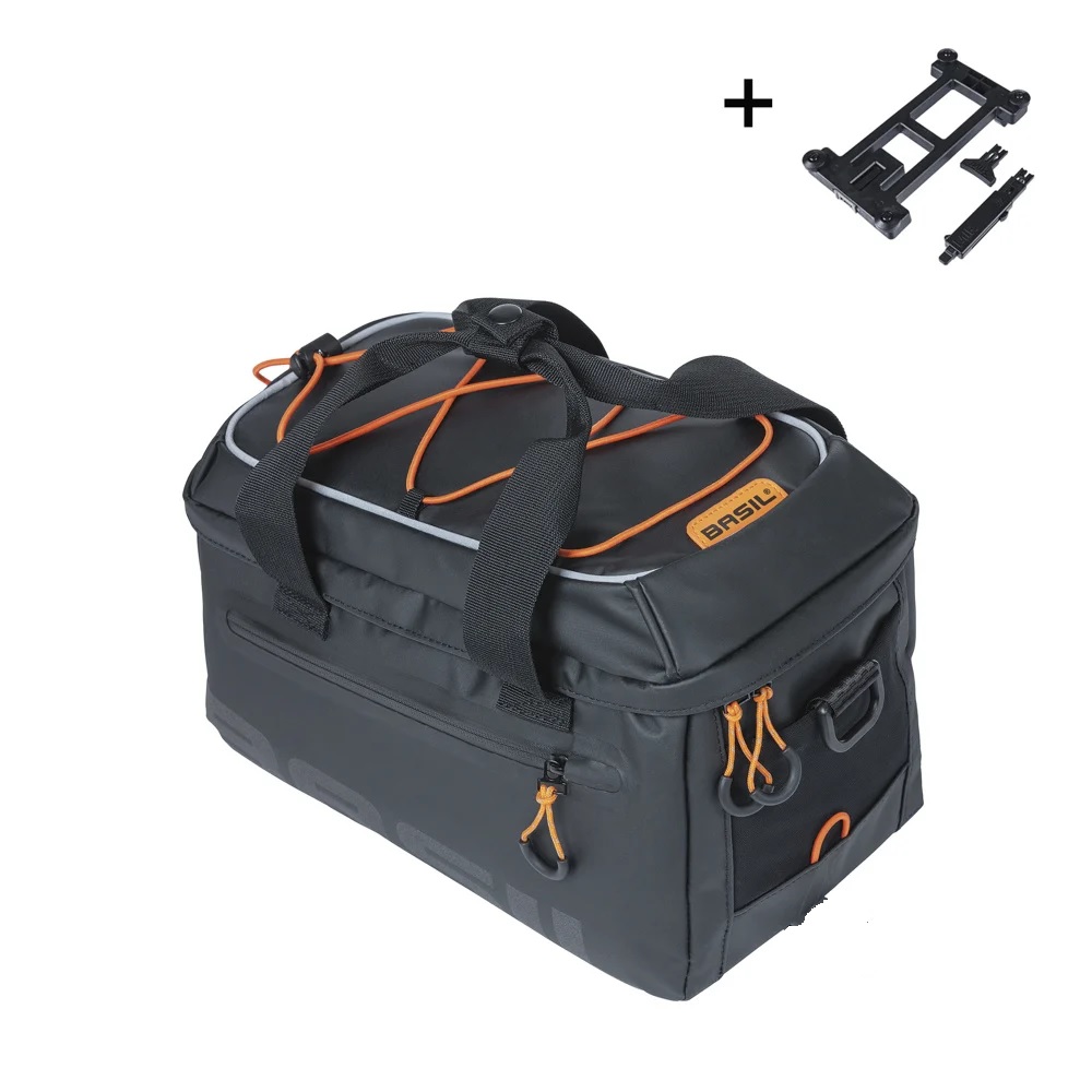 Basil dragertas Miles Tarpaulin zwart oranje MIK 7L