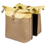 Basil fietstas dubbel Vive zand/geel 28-35L