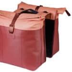Basil fietstas dubbel Vive bordeaux/roze MIK 28-35L