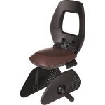 Bobike achterzitje junior One drager zwart/donker bruin Bobike achterzitje junior One drager zwart/donker bruin