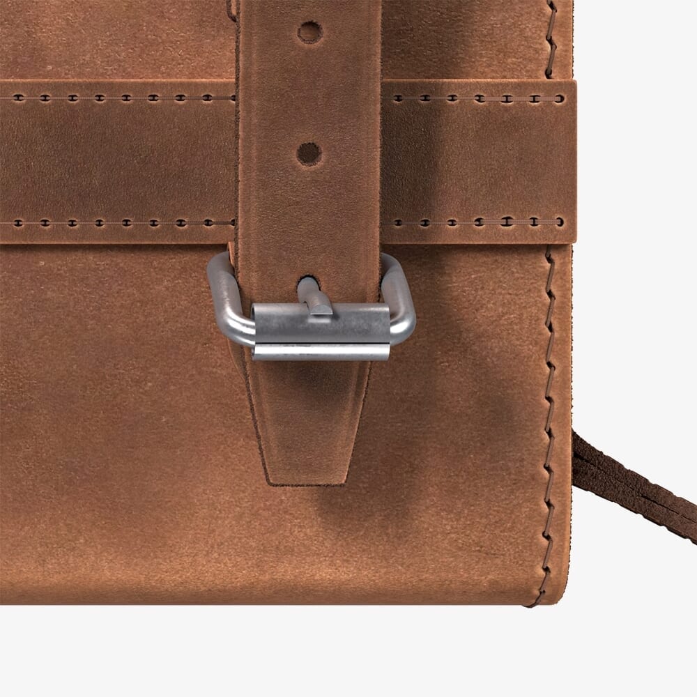 Brooks zadeltas D-Shaped 1L dark tan