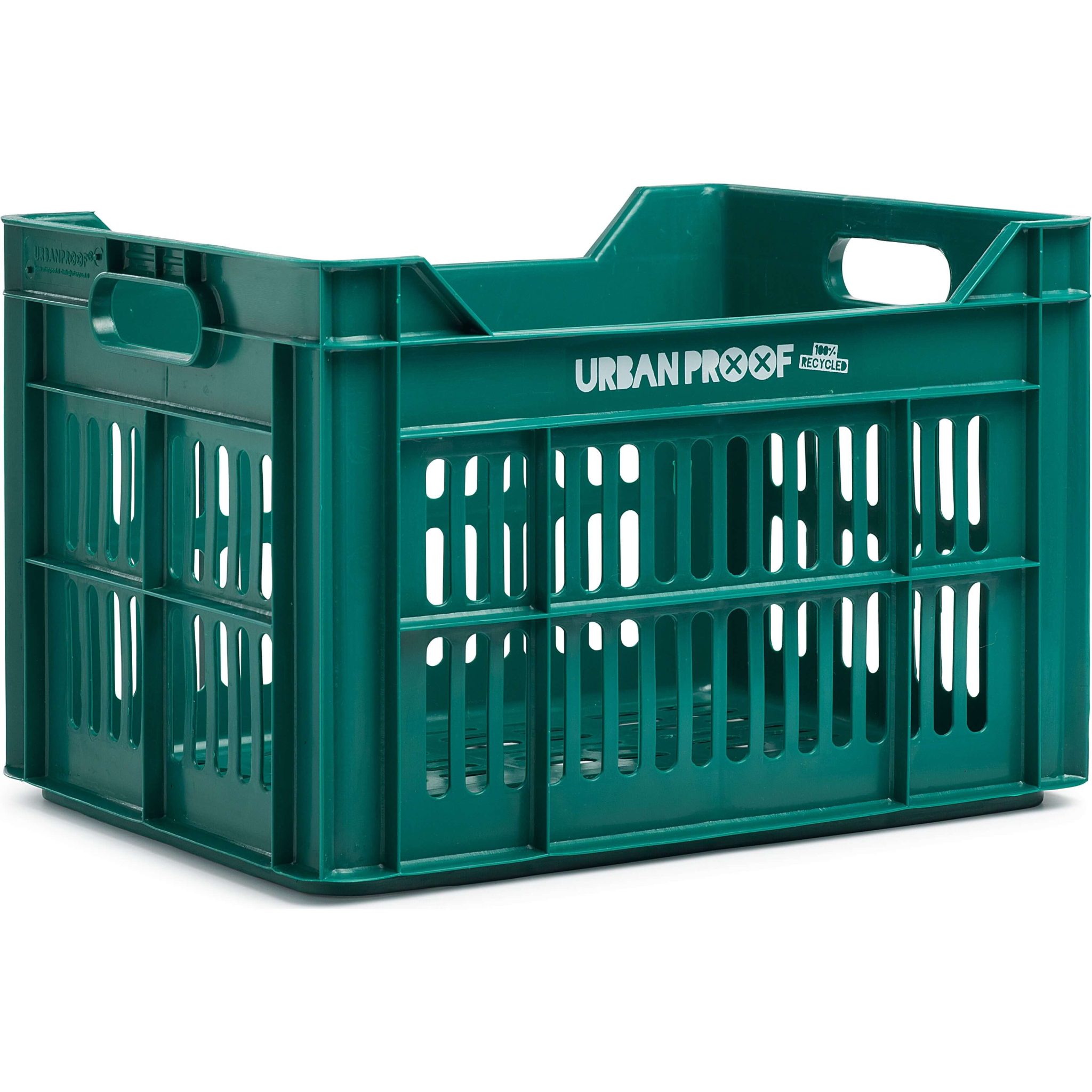 Urban Proof fietskrat 30L retro groen Recycled 40x30x25cm
