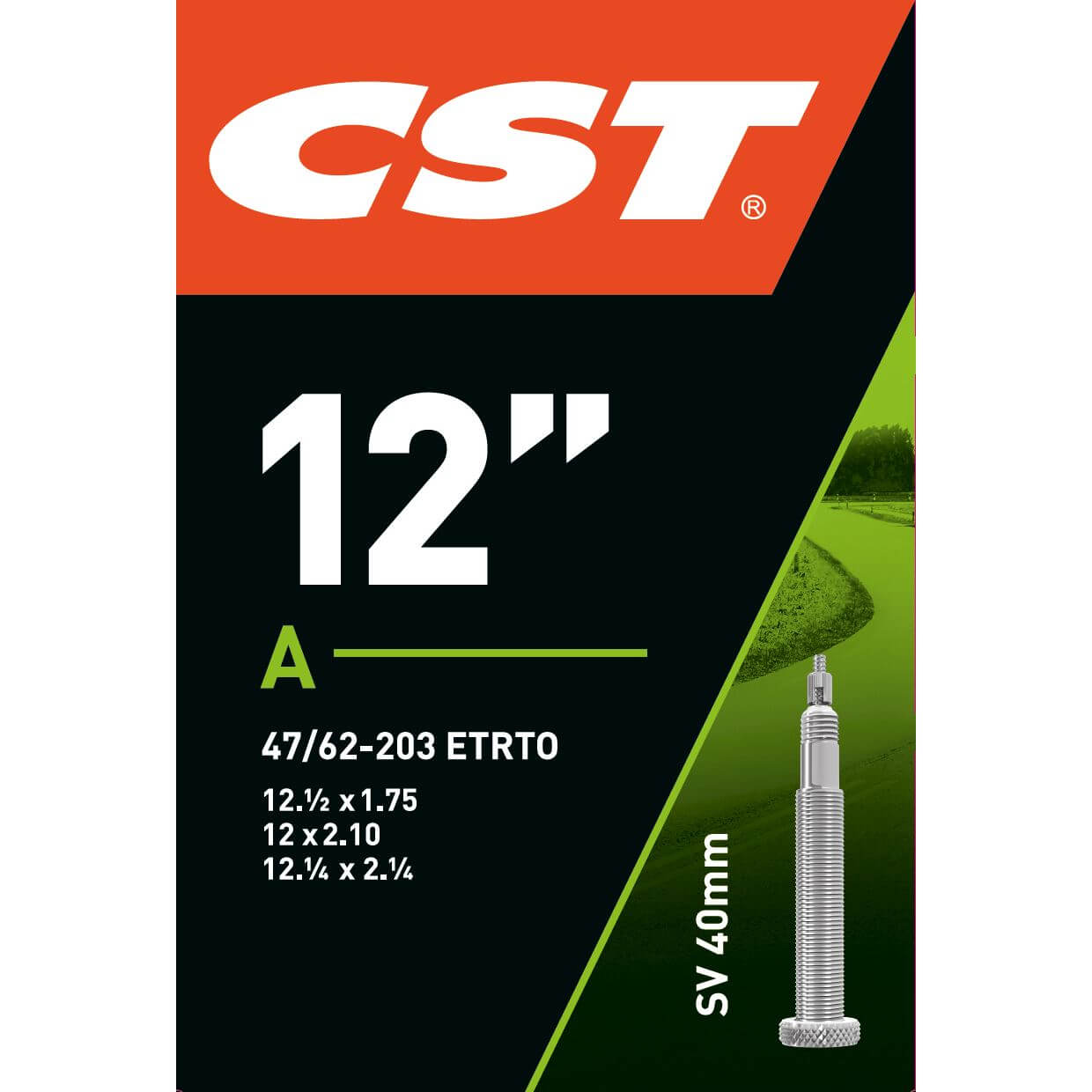 CST binnenband 12 1/2 x 1.75 - 2 1/4 fv 40mm