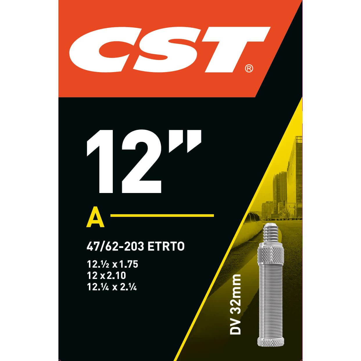 CST binnenband 12 1/2 x 1.75 - 2 1/4 hv 32mm