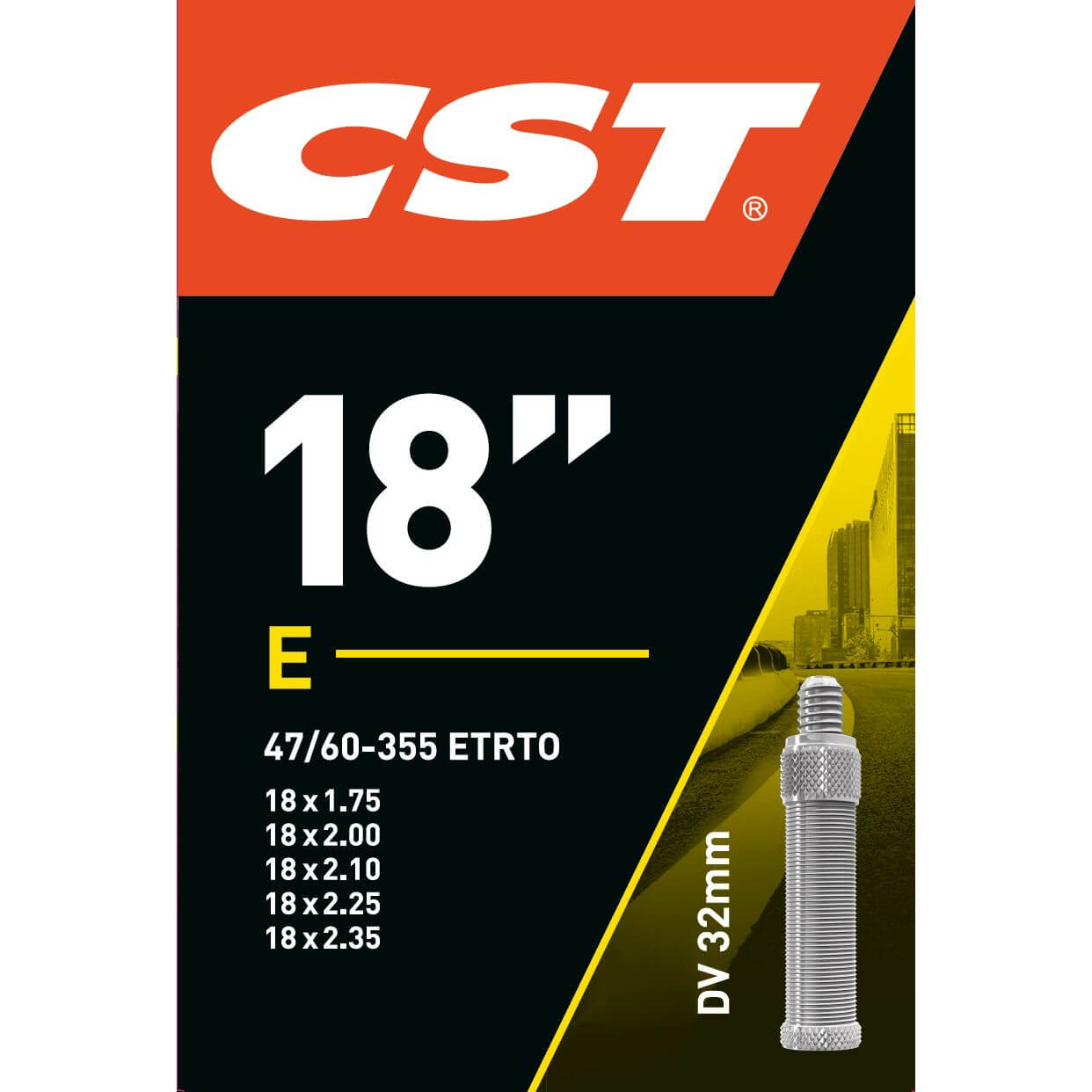 CST binnenband 18 x 1.75 - 2.35 hv 32mm