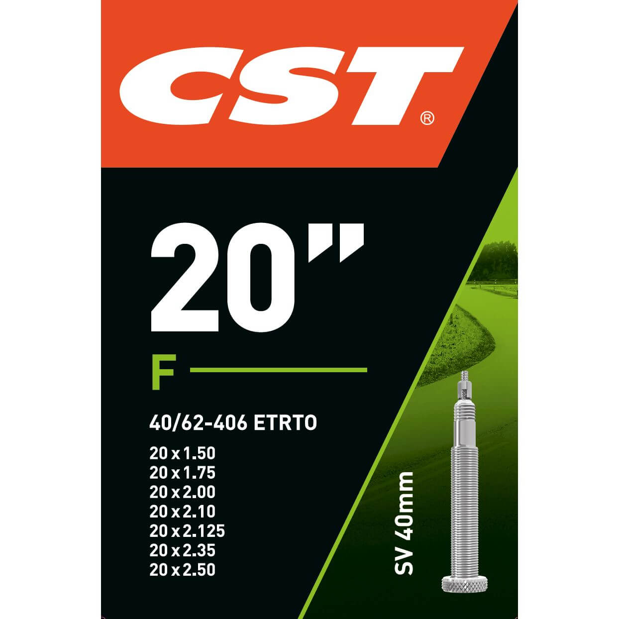 CST binnenband 20 x 1.50 - 2.50 fv 40mm