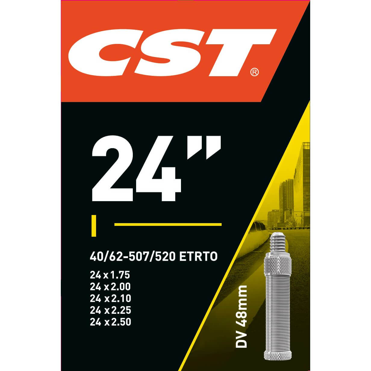 CST binnenband 24 x 1.75 / 2.50 hv 48mm